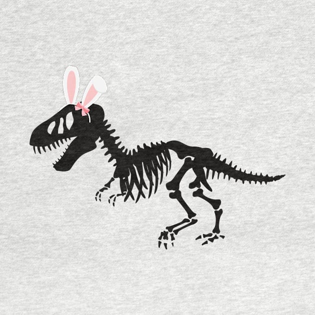 T Rex Fossil with bunny ears by Kristalclick 